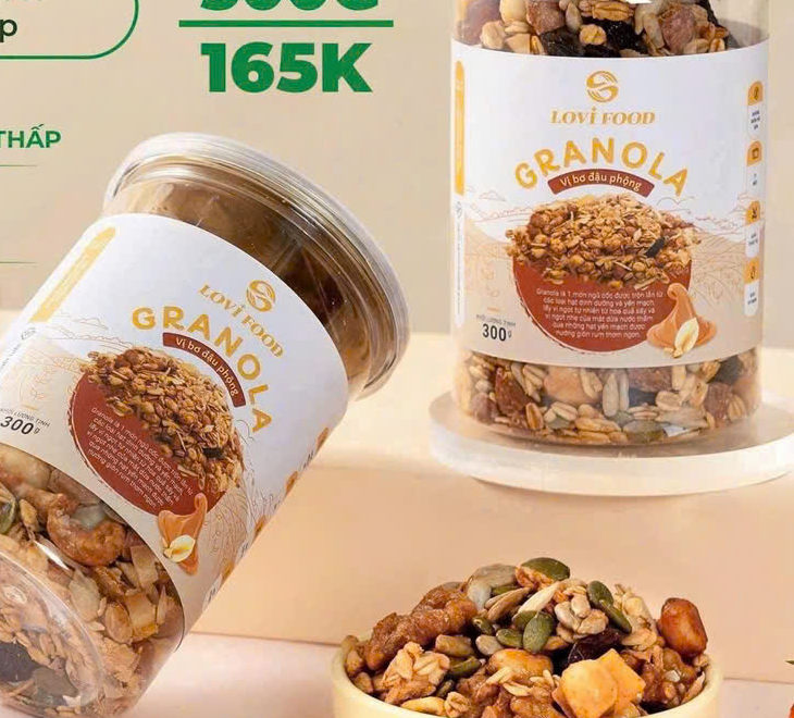 GRANOLA VỊ BƠ ĐẬU PHỘNG