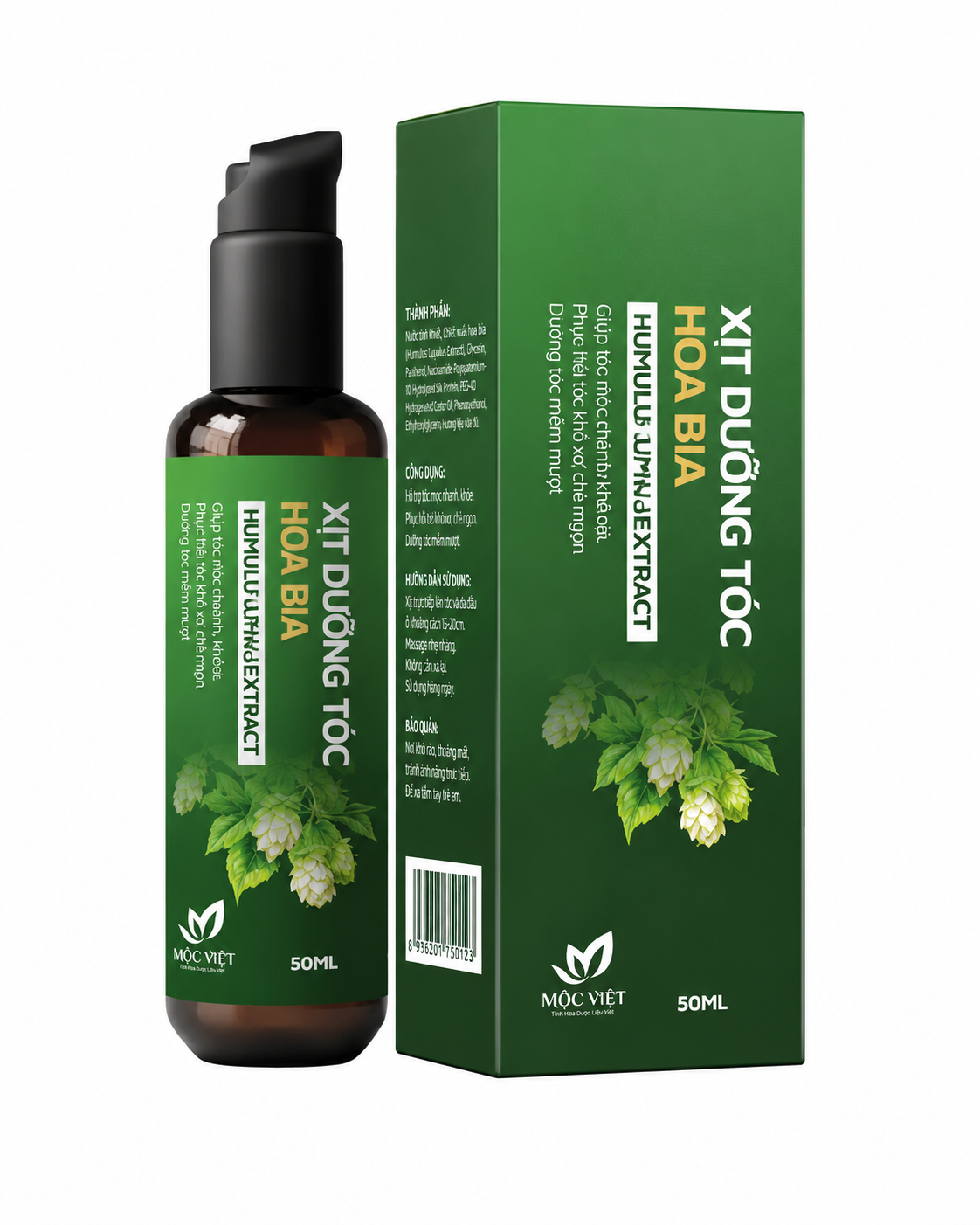 XỊT DƯỠNG TÓC HOA BIA MỌC VIỆT