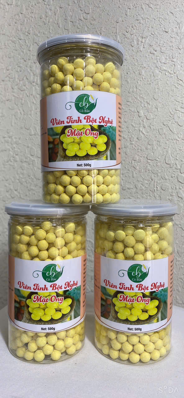 Viên tinh bột nghệ mật ong